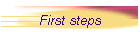 First steps